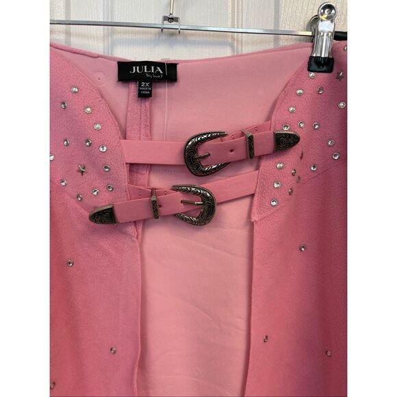 Western Style studded fringe over skirt - Picture 7 of 9